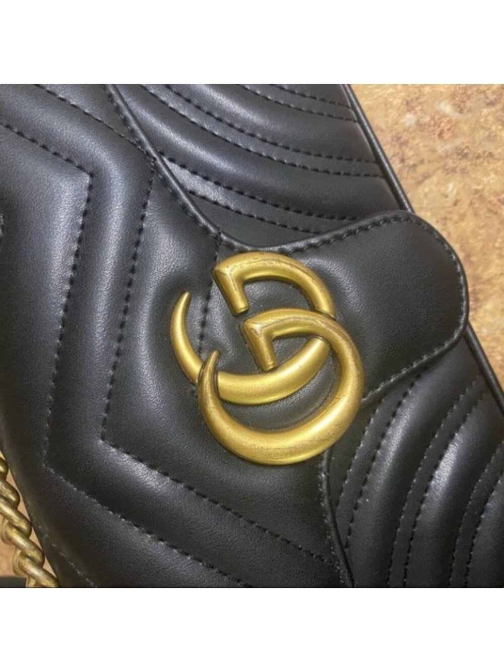 GUCCI GG Marmont Small shoulder bag black - Picture 7 of 9